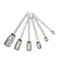 Master class stainless steel six piece measuring spoon set