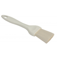 Genware plastic pastry brush white handle nylon bristles 1 5