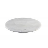 White round marble platter 33cm d