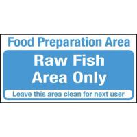 Food preparation raw fish area only 4x8