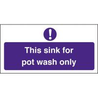 This sink for pot wash only 4x8