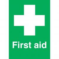 First aid sticker 6x4