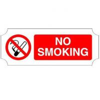 No smoking signs 8x3