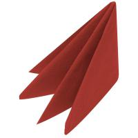 Red napkin 33cm square 4 fold 2 ply