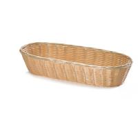 Handwoven oblong basket natural 38x15x7 5cm