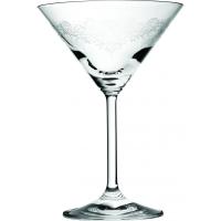 Filigree engraved crystal martini glass 21cl 7 25oz
