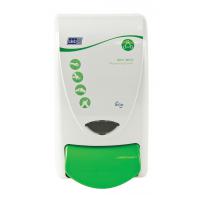 Deb stoko 1l cartridge pure restore after work skin conditioning cream dispenser white green