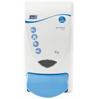 Deb stoko 1l cartridge cleanse washroom dispenser white pale blue