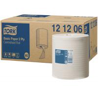 Tork basic paper centrefeed roll 2 ply white