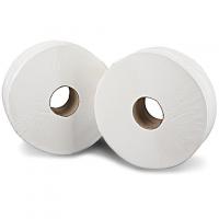 Essentials 2 ply 100 recycled toilet paper jumbo white 76mm core 300