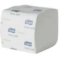 Tork 2 ply premium folded toilet paper white