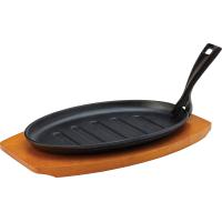 Sizzle platter with wooden base 27cm 10 75