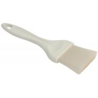 Genware plastic pastry brush white handle nylon bristles 2 5 1cm