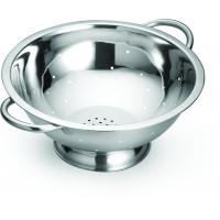 Stainless steel footed colander 4 7l