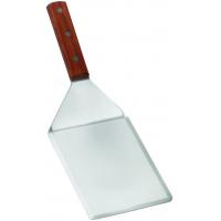 Heavy duty stainless steel turner with wooden handle