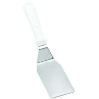Stainless steel turner with white abs handle