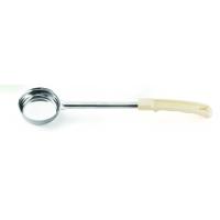One piece stainless steel solid spoonout biege handle