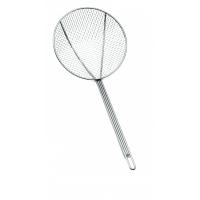 Nickel plated round skimmer with square mesh 15cm
