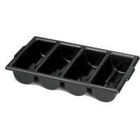 Cutlery tray 4 division black
