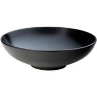 Noir matt black bowl 23cm 9