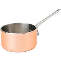 Copper mini presentation saucepan depth 7 5cm 3