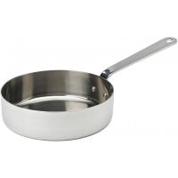 Stainless steel presentation frypan