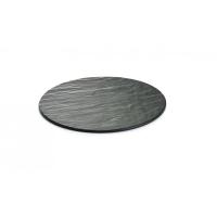 Frostone melamine display tray round slate grey 33cm 13