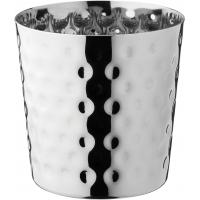 Stainless steel hammered cup 39cl 13 75oz