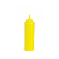 Squeeze dispenser with cone tiptop yellow 355ml 12oz 38mm