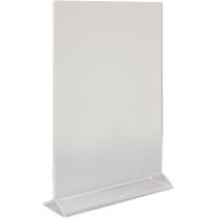 Menu holder double sided perspex a4
