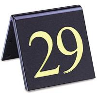 Perspex table numbers gold on black 2x2 numbers 11 20 set