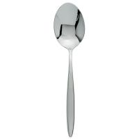 Teardrop stainless steel dessert spoon