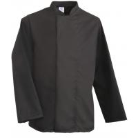 Black long sleeve coolmax mesh back chefs jacket small