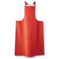 Poly cotton bib apron red one size