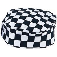 Black checkerboard skull cap small