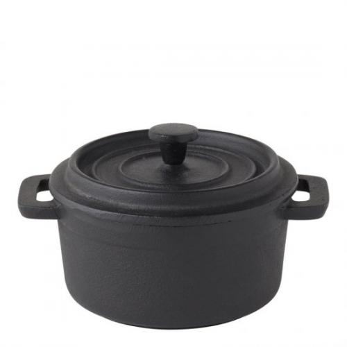 Cast iron casserole dish round 10cm 4 26cl 9oz