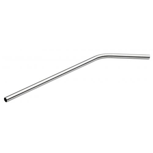 Flexi straw eco friendly stainless steel 21 5cm 8 5 x 6mm with cleaning brush