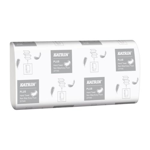 Hand towel z fold non stop m2 easy flush handy pack katrin classic white 2 ply 160 sheets