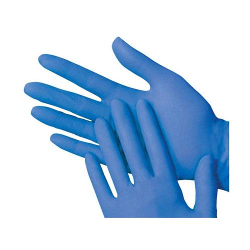 Household latex rubber gloves blue small