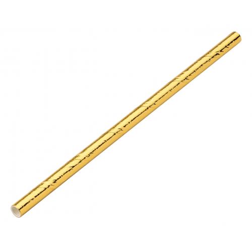Sip stir straw paper gold 14cm 5 5 x 6mm
