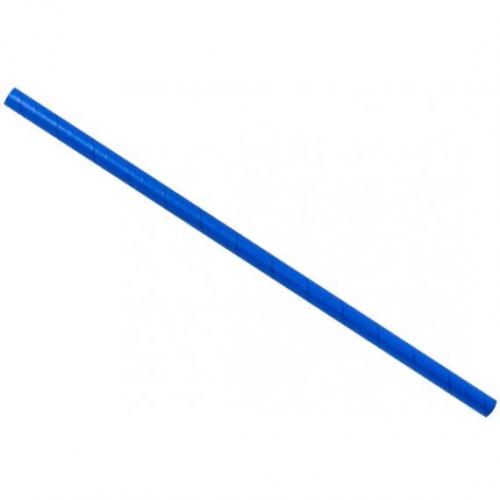 Smoothie straw paper blue 23cm 9 x 8mm