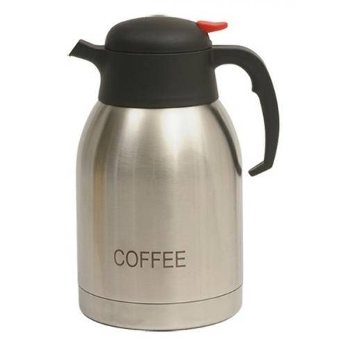 Vacuum jug push button inscribed coffee stainless steel 2l