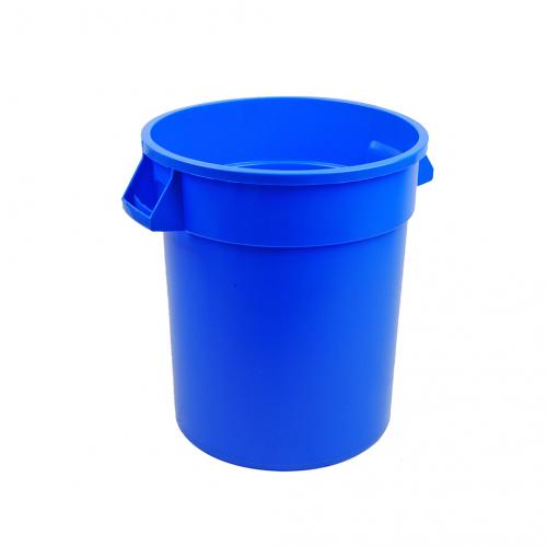 Waste bin round huskee blue 75l
