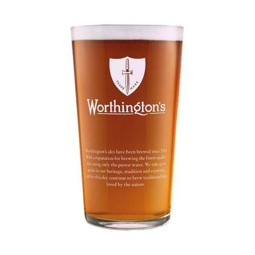 Worthington s beer glass 20oz 57cl