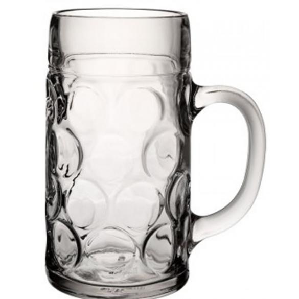 Beer stein handled beer glass 1 3l 44oz lined 2 pints ce