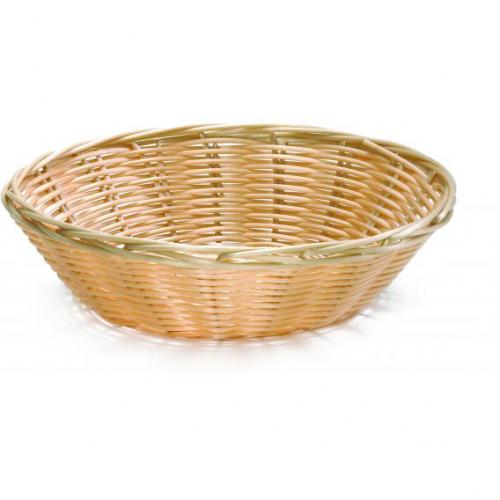 Handwoven round basket natural 21 5x5 75cm