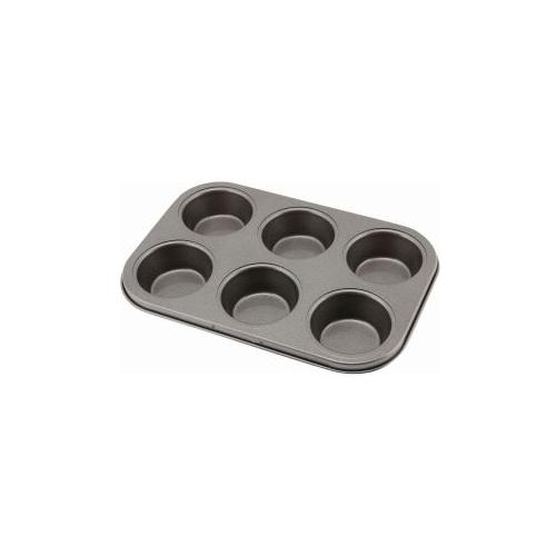 Carbon steel non stick 6 cup muffin tray