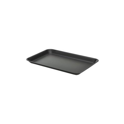 Galvanised steel tray 31 5x21 5x2cm matt black
