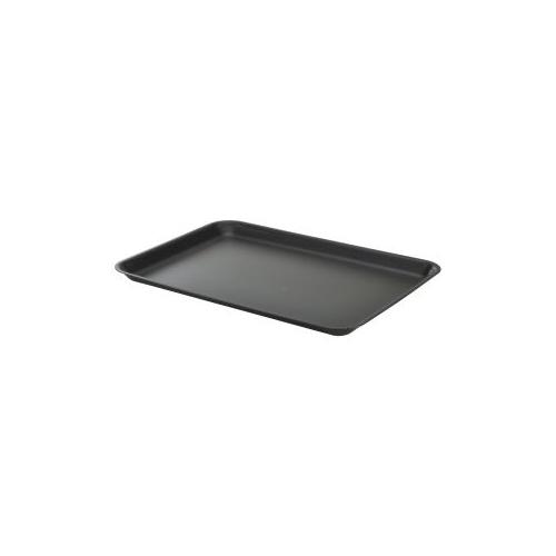 Galvanised steel tray 37x26 5x2cm matt black