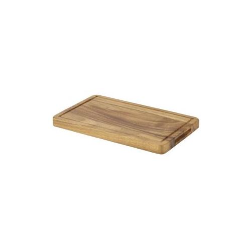 Genware acacia wood serving board 26 5x16x2cm